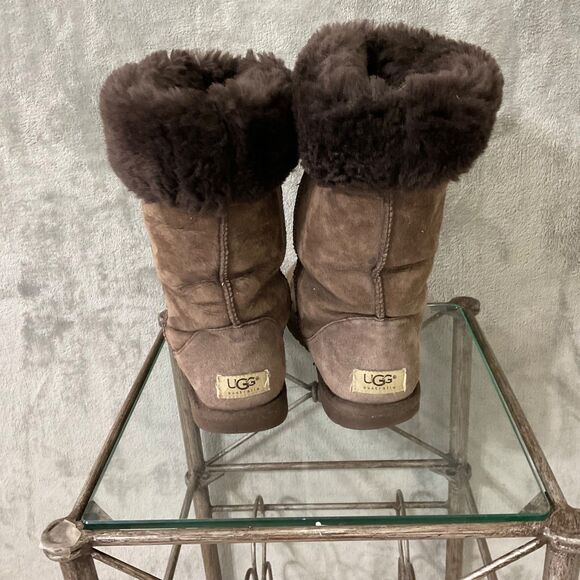 UGG Australia Women's Classic Tall Sheepskin Boots Brown Size 8 Style 5815 * - Picture 2 of 13